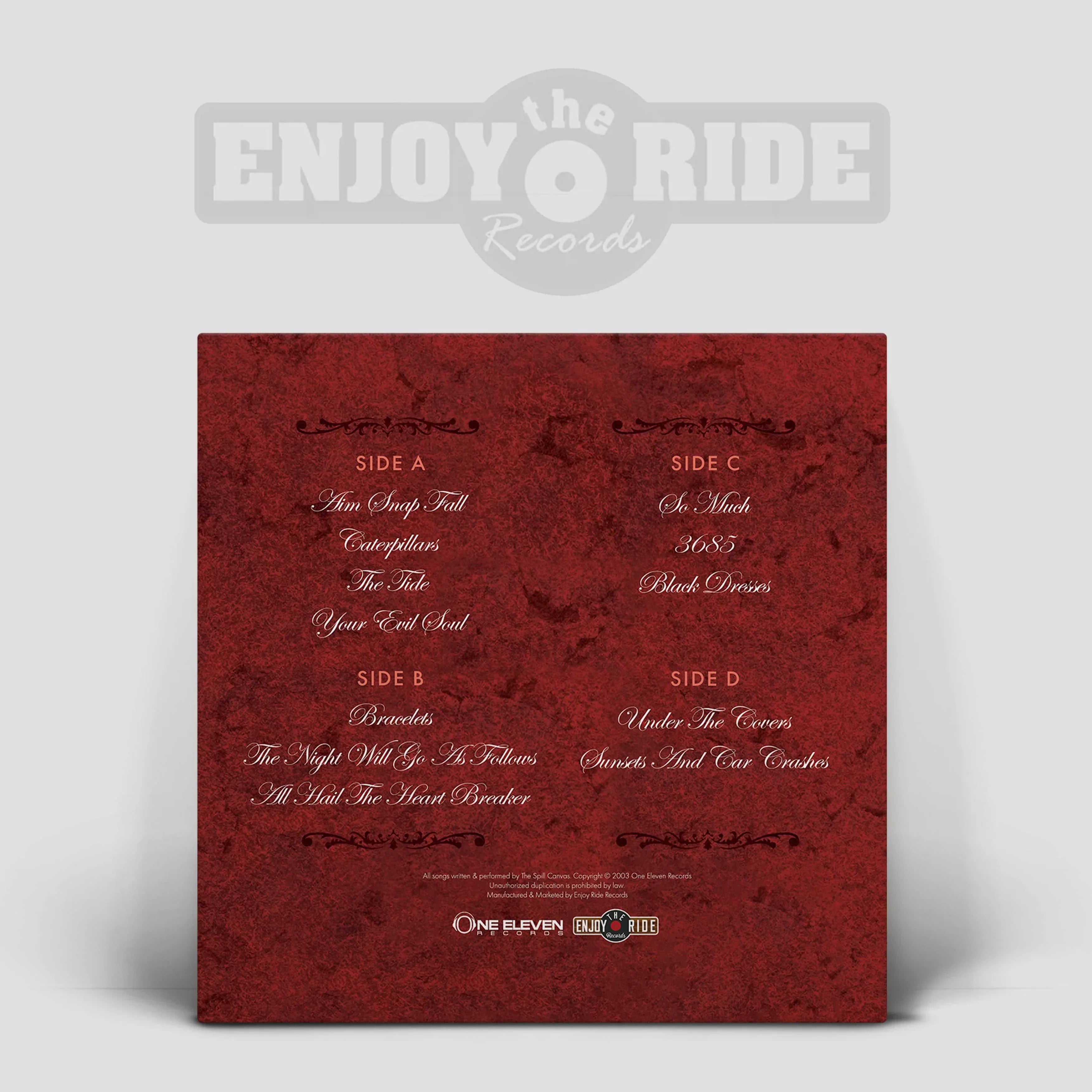 THE SPILL CANVAS ‘SUNSETS & CAR CRASHES’ 2LP - EXCLUSIVE - LTD. 200 - PINK/RED/SPLATTER