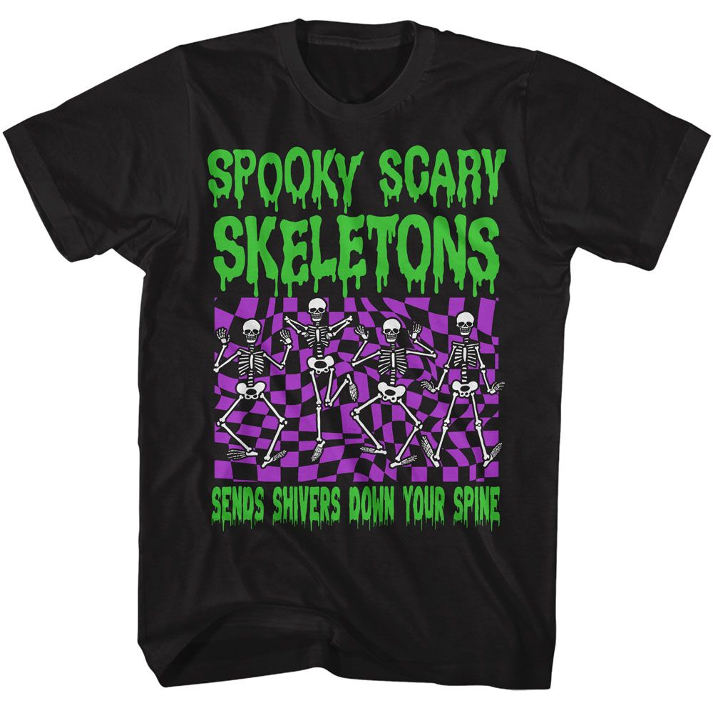 SPOOKY SCARY SKELETONS - SSS CHECKERS SHIRT