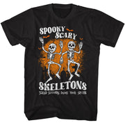 SPOOKY SCARY SKELETONS - SSS BATS AND GRAVES SHIRT