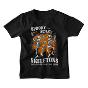 SPOOKY SCARY SKELETONS - SSS BATS AND GRAVES YOUTH SHIRT