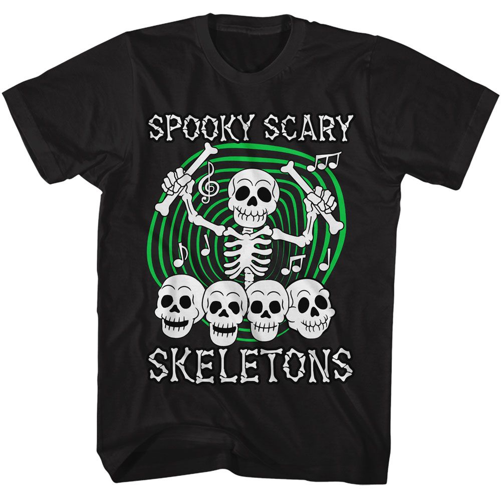 SPOOKY SCARY SKELETONS - SSS SKULL DRUMMER SHIRT