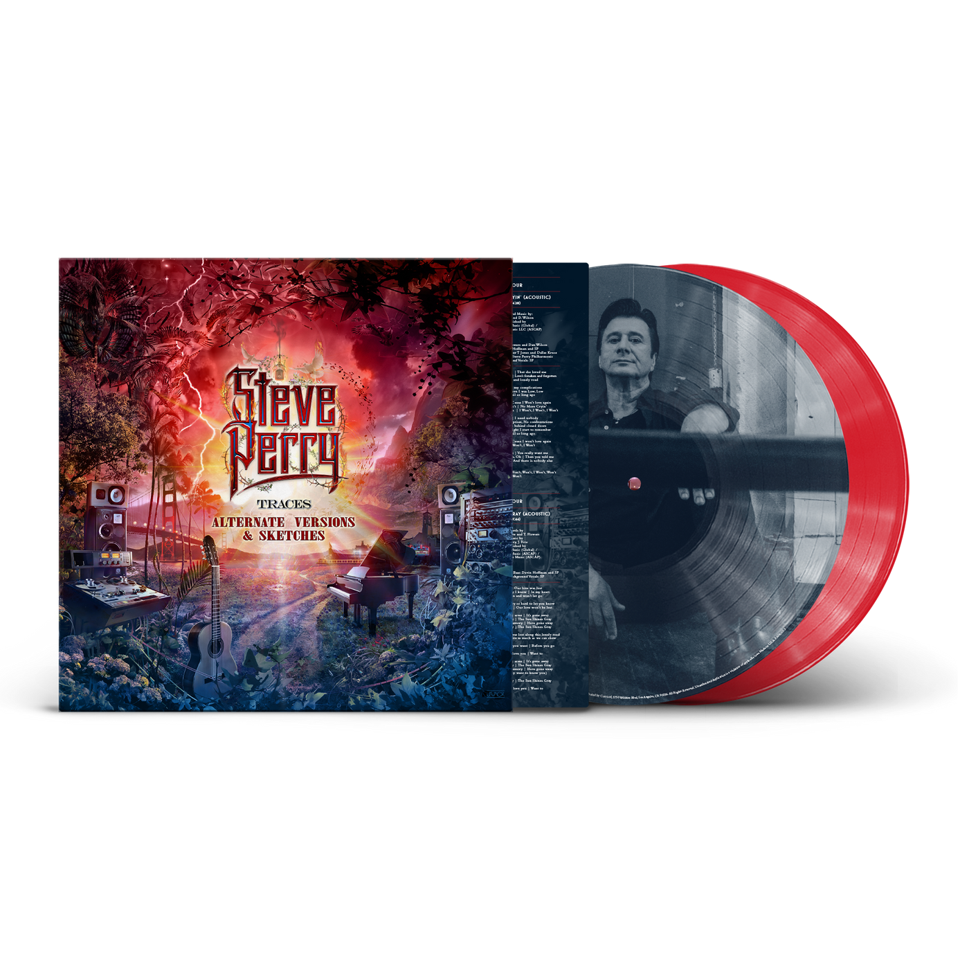 STEVE PERRY 'TRACES (ALTERNATE VERSIONS & SKETCHES)' 3LP - DELUXE - PICTURE DISC/RED (Deluxe Picture Disc & Red Vinyl)