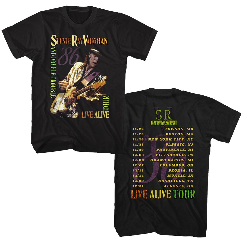 STEVIE RAY VAUGHAN - LIVE ALIVE TOUR SHIRT