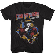 STEVIE RAY VAUGHAN - SRV GUITAR AND TEXAS SHIRT