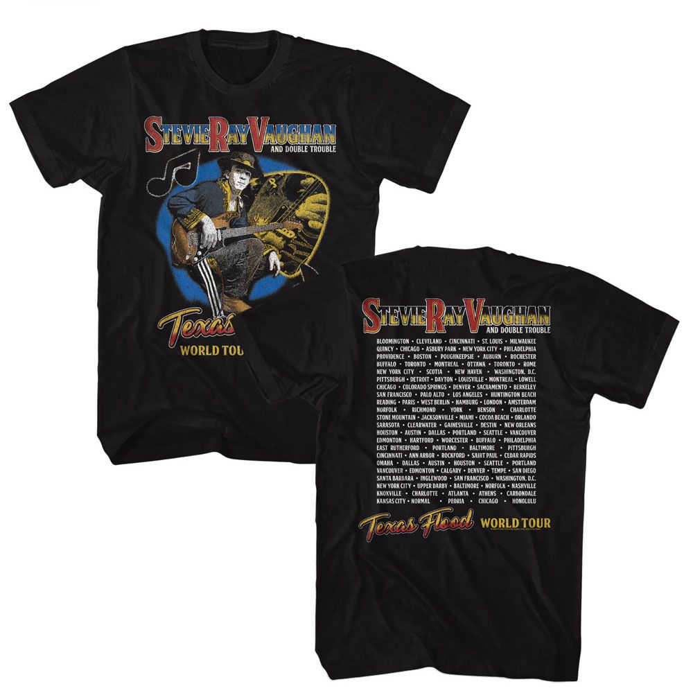 STEVIE RAY VAUGHAN - SRV TEXAS FLOOD WORLD TOUR SHIRT