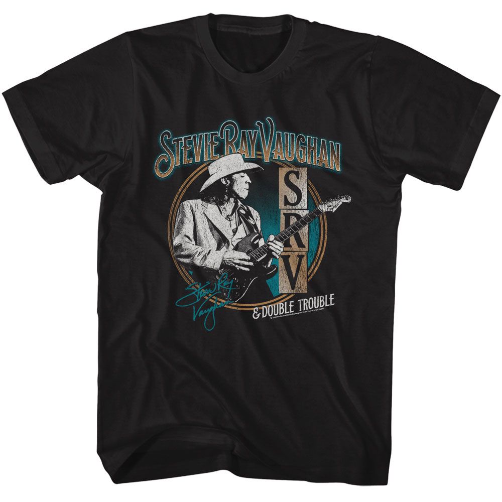 STEVIE RAY VAUGHAN - SRV AND DOUBLE TROUBLE SHIRT