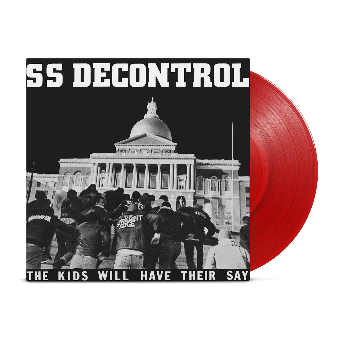 SS DECONTROL ‘THE KIDS WILL HAVE THEIR SAY’ LP - EXCLUSIVE - LTD. 350 - TRANSPARENT RED