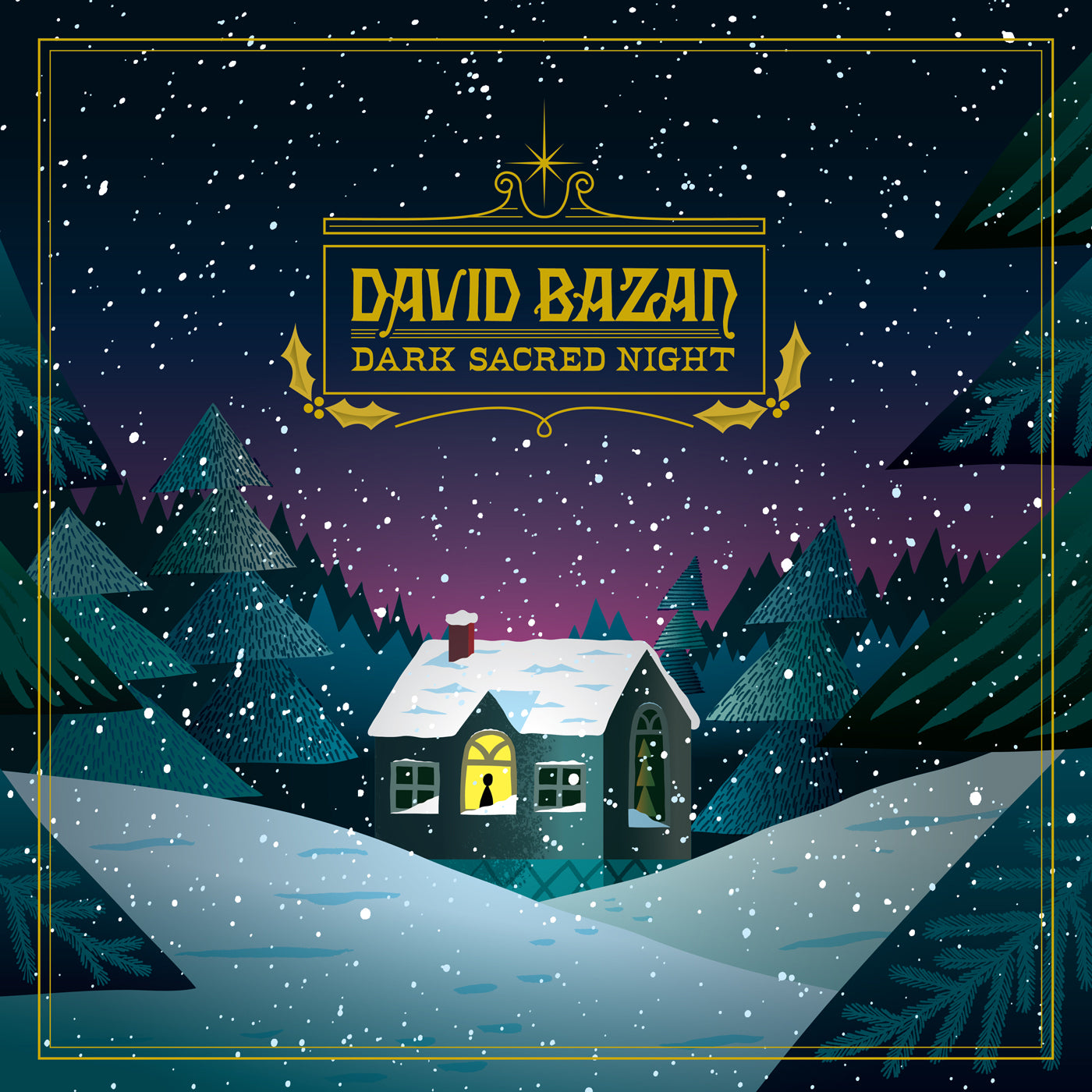 DAVID BAZAN 'DARK SACRED NIGHT' LP - GREY/WHITE/SNOW