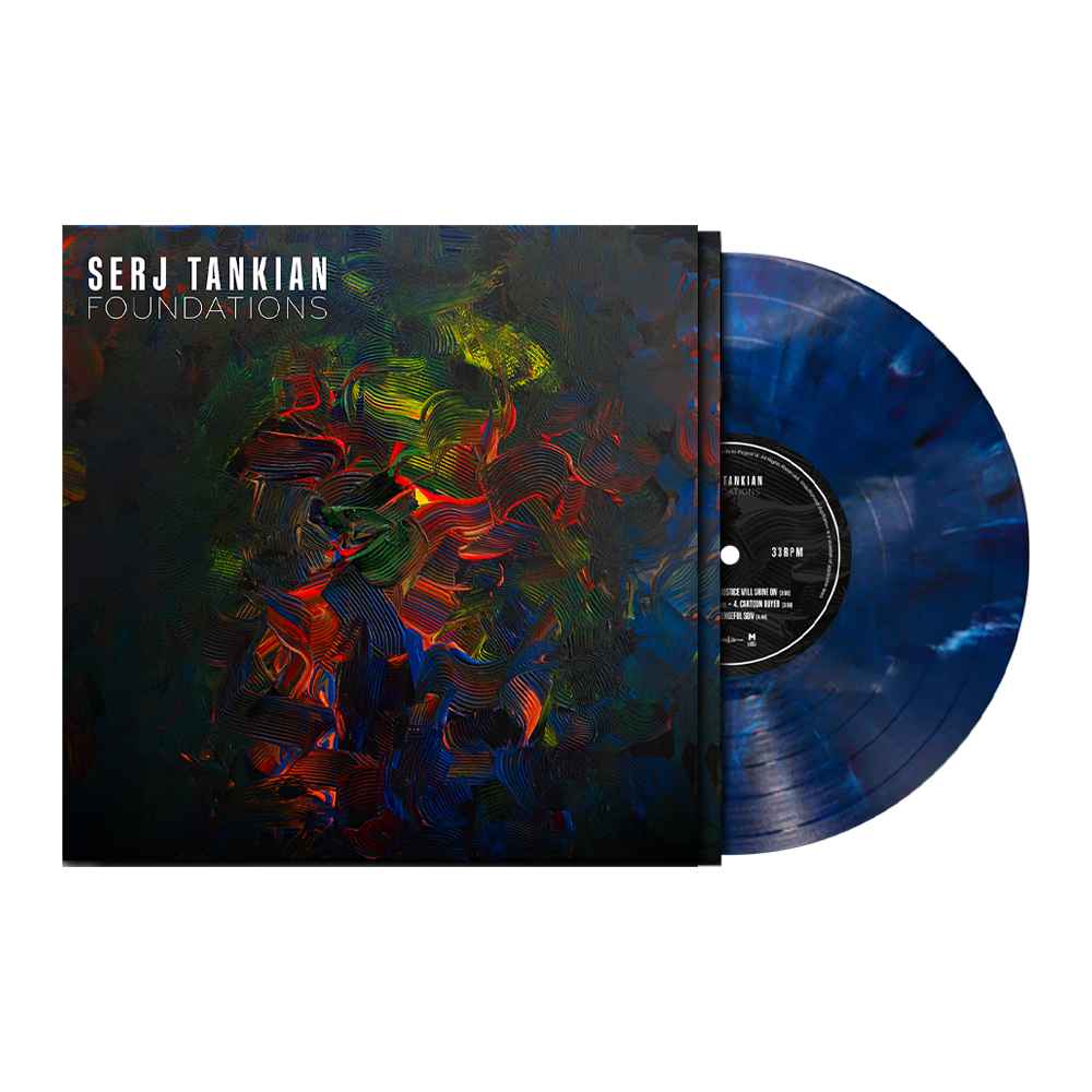 SERJ TANKIAN 'FOUNDATIONS' EP - EXCLUSIVE - LTD. 500 - DARK BLUE/MARBLEL/ETCHED B-SIDE