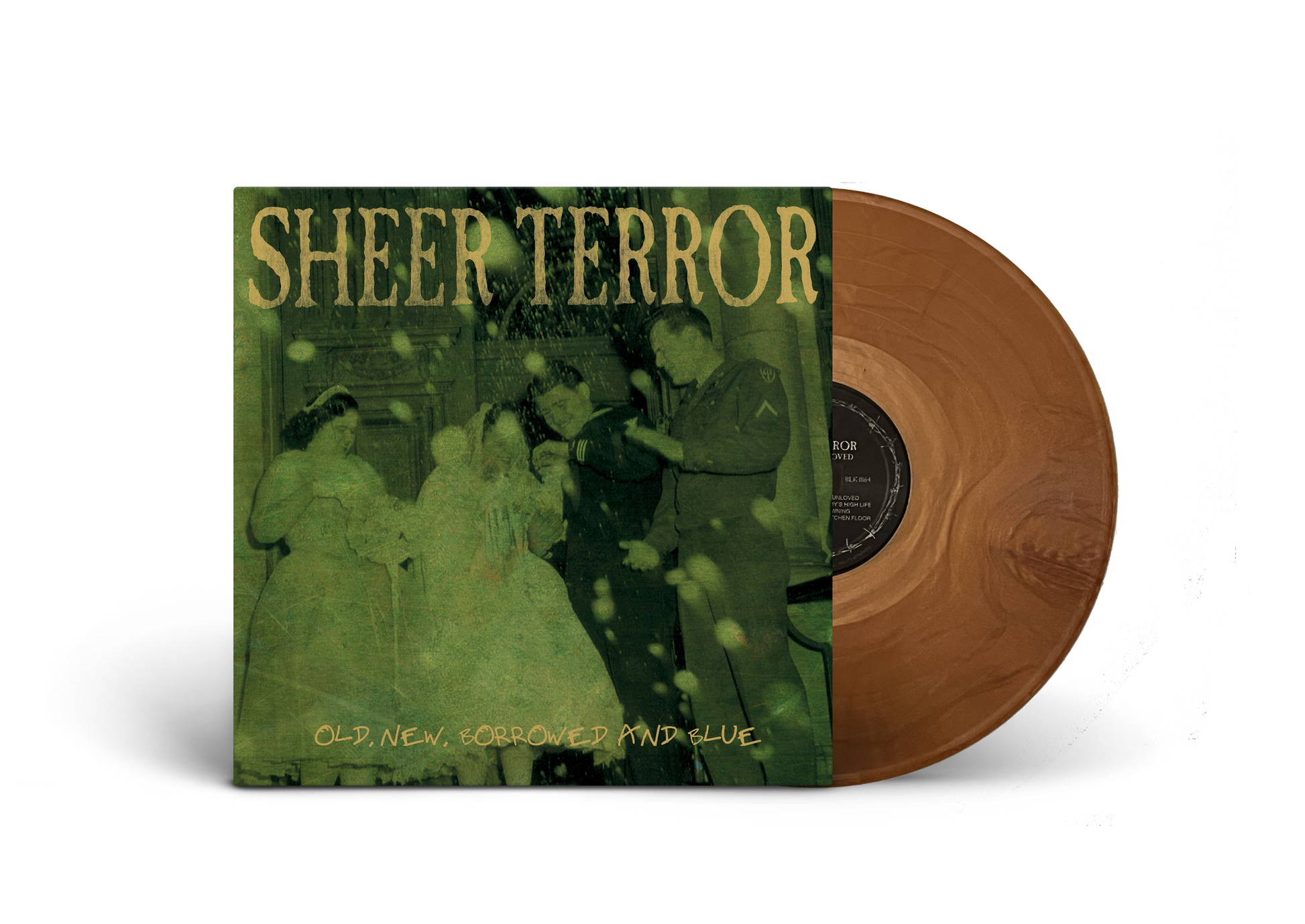 SHEER TERROR ‘OLD NEW BORROWED & BLUE’ LP (Limited Edition – SHEER TERROR ‘OLD NEW BORROWED & BLUE’ LP (Limited Edition – Only 200 Made, Gold Opaque Vinyl)Only 200 Made, Gold Opaque Vinyl)