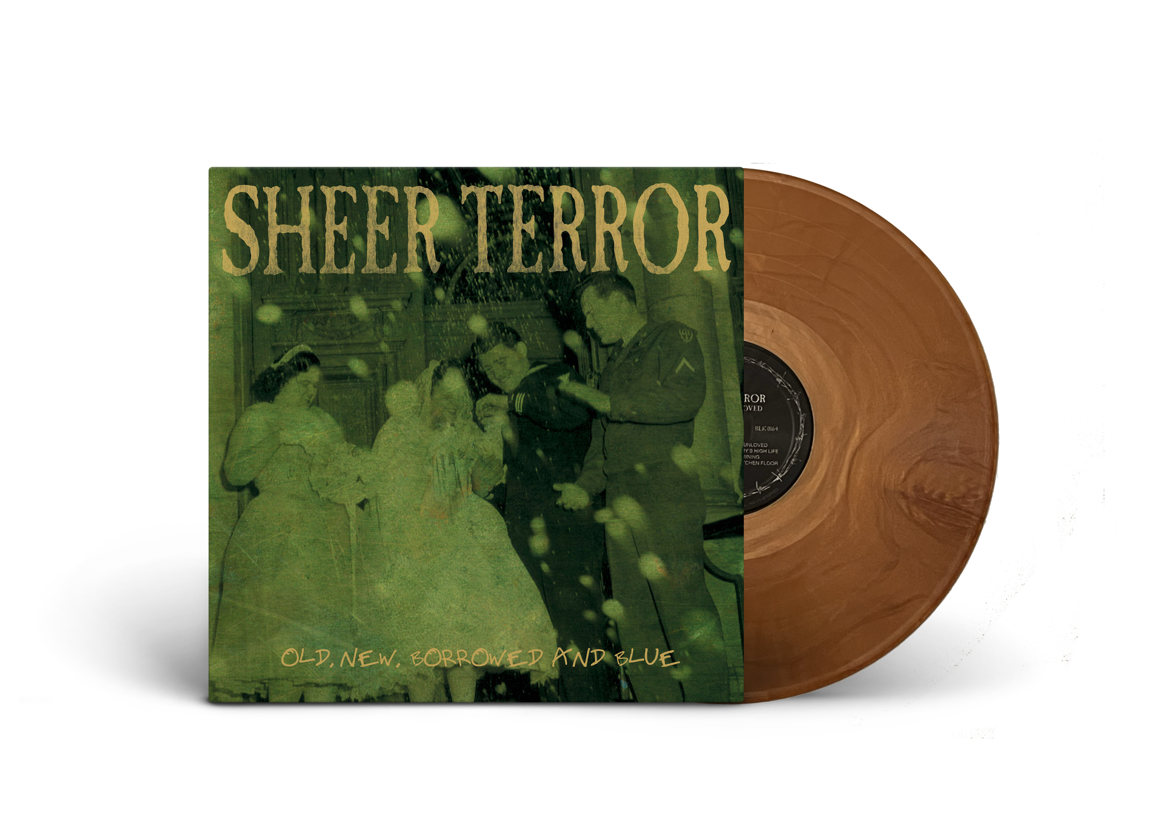 SHEER TERROR ‘OLD NEW BORROWED & BLUE’ LP (Limited Edition – SHEER TERROR ‘OLD NEW BORROWED & BLUE’ LP (Limited Edition – Only 200 Made, Gold Opaque Vinyl)Only 200 Made, Gold Opaque Vinyl)