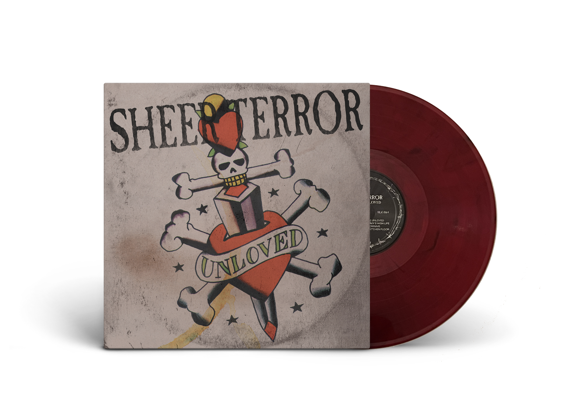 SHEER TERROR ‘OLD NEW BORROWED & BLUE’ LP (Limited Edition – Only 200 Made, Gold Opaque Vinyl)