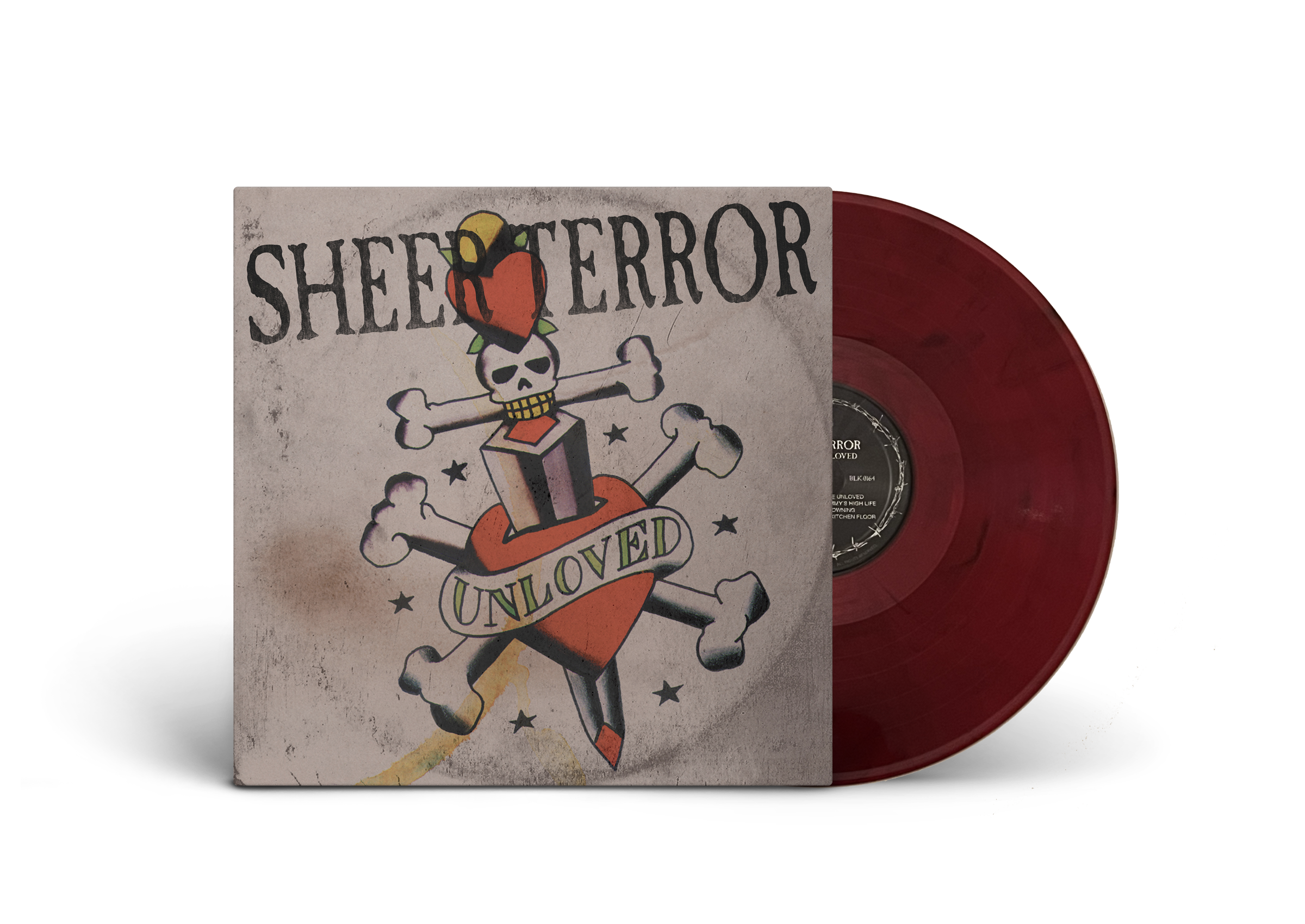 SHEER TERROR ‘OLD NEW BORROWED & BLUE’ LP (Limited Edition – Only 200 Made, Gold Opaque Vinyl)
