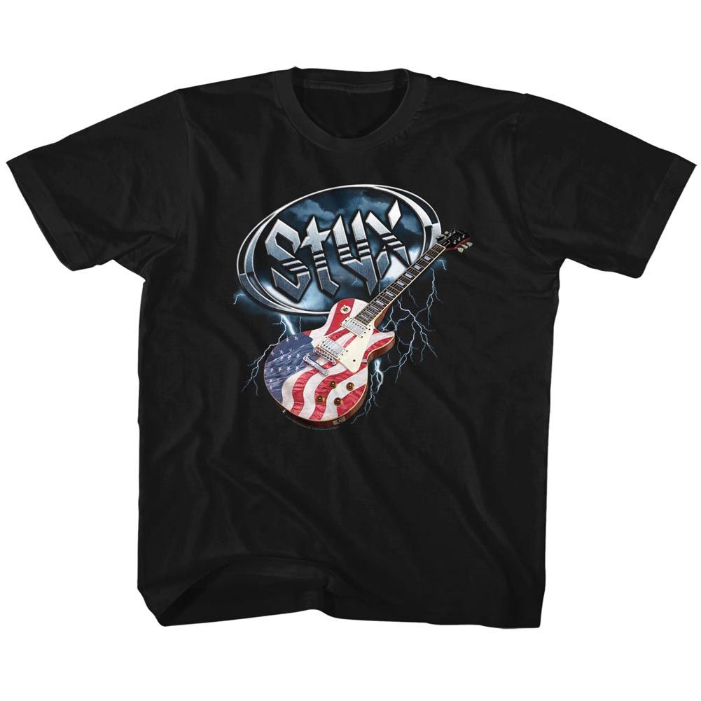 STYX - FLAG GUITAR YOUTH SHIRT