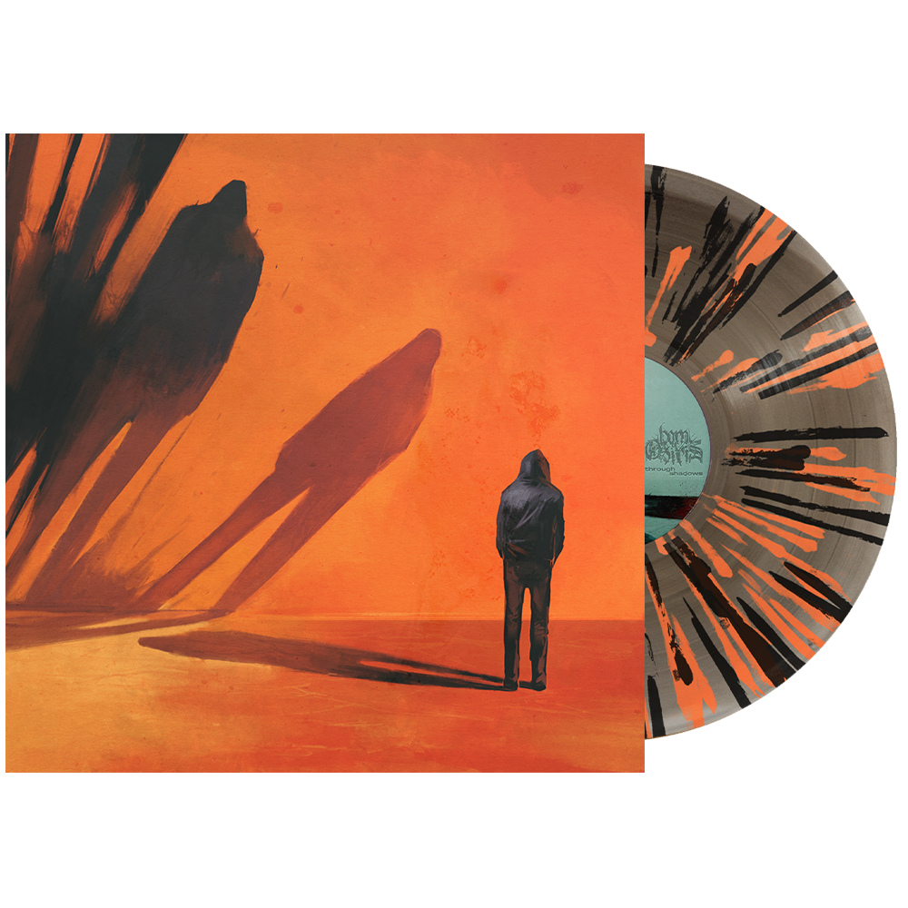 BORN OF OSIRIS ‘THROUGH SHADOWS’ LP LTD. 100 - CLOUDY CLEAR/BLACK ICE/ORANGE/BLACK SPLATTER