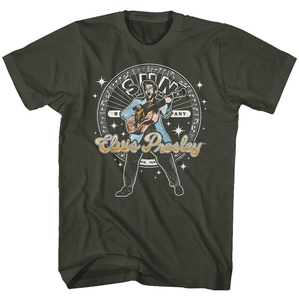 ELVIS SUN RECORDS - ELVIS CIRCLE AND SPARKLES SHIRT