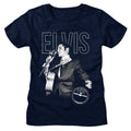 ELVIS SUN RECORDS - ELVIS ON THE MIC LADIES SHIRT