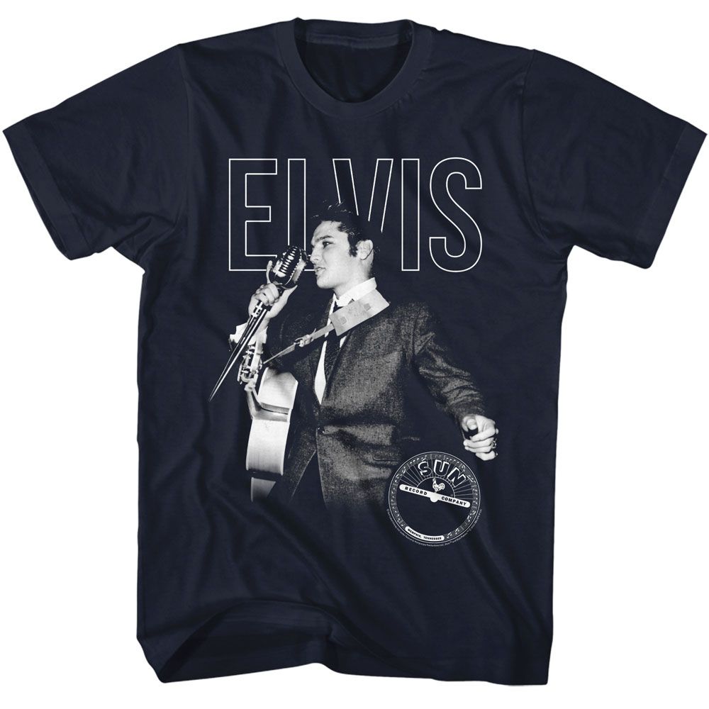 ELVIS SUN RECORDS - ELVIS ON THE MIC SHIRT