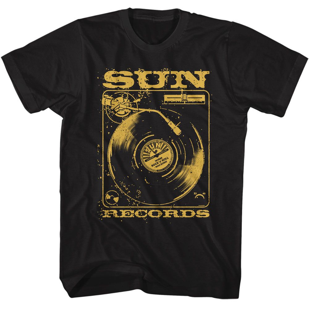 SUN RECORDS - SUNRISE RECORDS RECORD PLAYER SHIRT