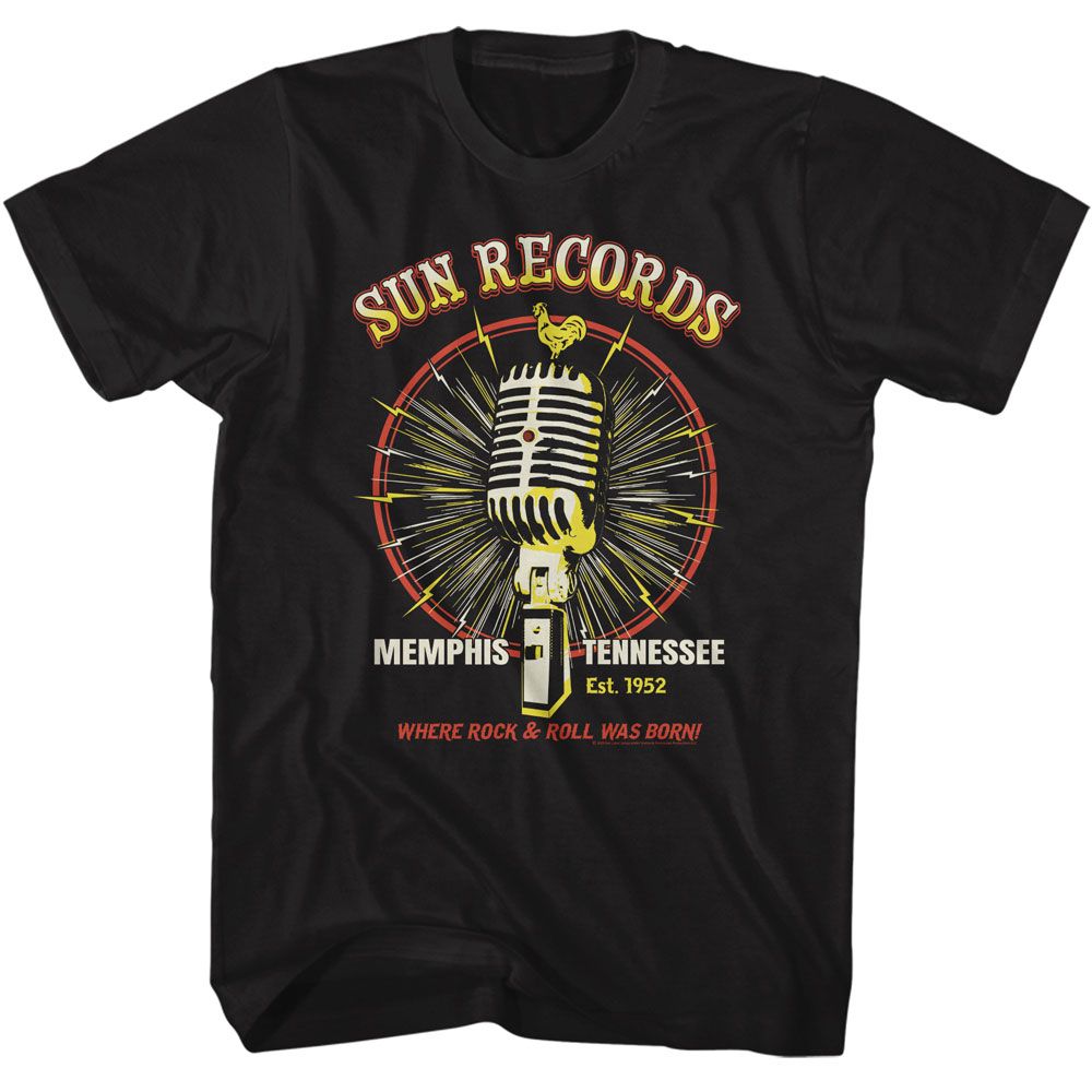SUN RECORDS - MICROPHONE BURST SHIRT