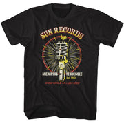 SUN RECORDS - MICROPHONE BURST SHIRT