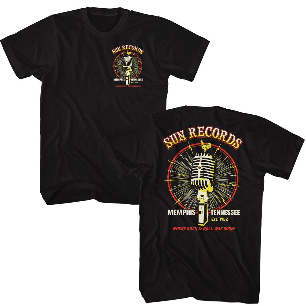 SUN RECORDS - MICROPHONE BURST SHIRT