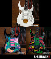 STEVE VAI MINIATURE GUITAR REPLICA COLLECTIBLE SET OF 3 FAMOUS JEM MODELS