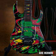 STEVE VAI SIGNATURE UNIVERSE SWIRL 7 STRING MINIATURE GUITAR REPLICA COLLECTIBLE