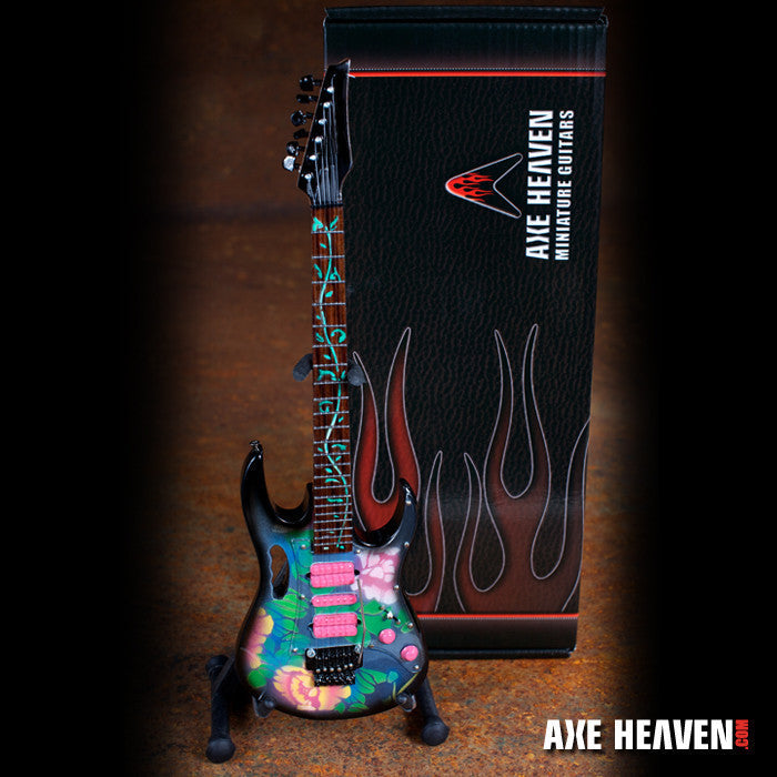 STEVE VAI SIGNATURE LOTUS FLOWER JEM MINIATURE GUITAR REPLICA COLLECTIBLE