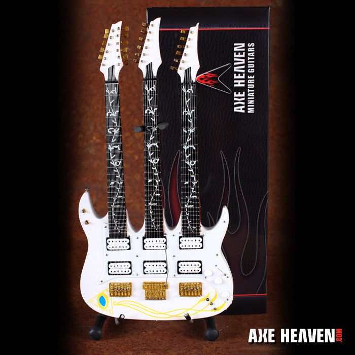 STEVE VAI SIGNATURE JEM TRIPLE-NECK MINIATURE GUITAR REPLICA COLLECTIBLE