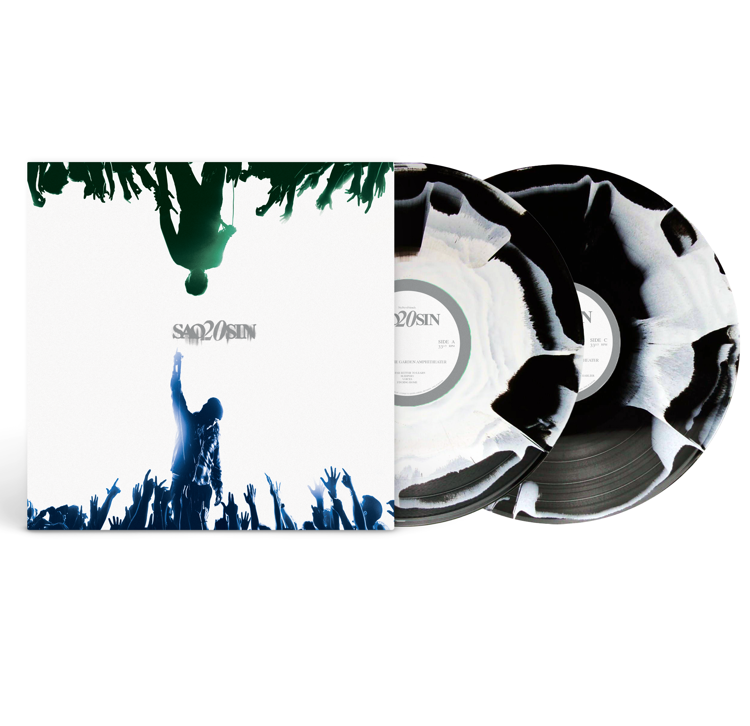 SAOSIN ‘LIVE AT THE GARDEN AMPHITHEATER’ 2LP - EXCLUSIVE - LTD. 200 - OPAQUE BLACK/WHITE