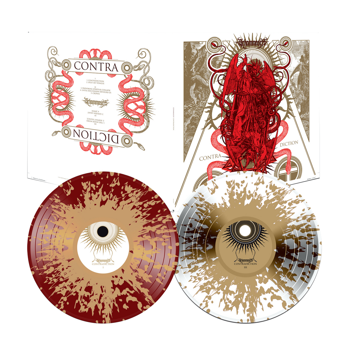 SCHAMMASCH 'CONTRADICTION' 2LP (Red & White / Gold Splatter Vinyl)