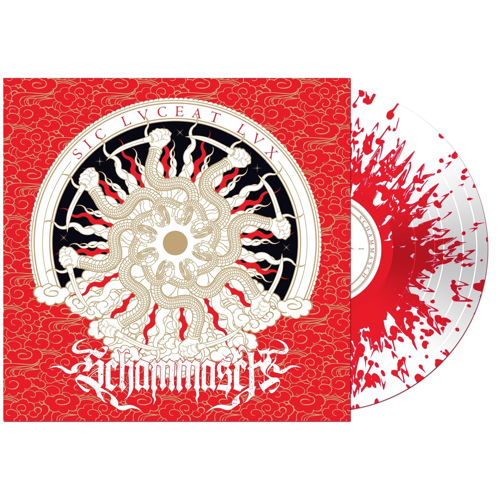 SCHAMMASCH 'SIC LVCEAT LVX' LP - WHITE/RED/SPLATTER