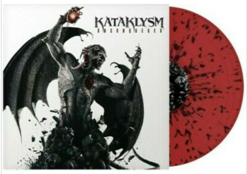 KATAKLYSM 'UNCONQUERED' LP - RED/BLACK/SPLATTER