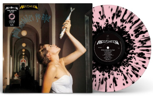 HELLOWEEN 'PINK BUBBLES GO APE' LP - PINK/BLACK/SPLATTER
