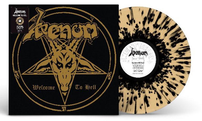 VENOM 'WELCOME TO HELL' LP - GOLD/BLACK/SPLATTER