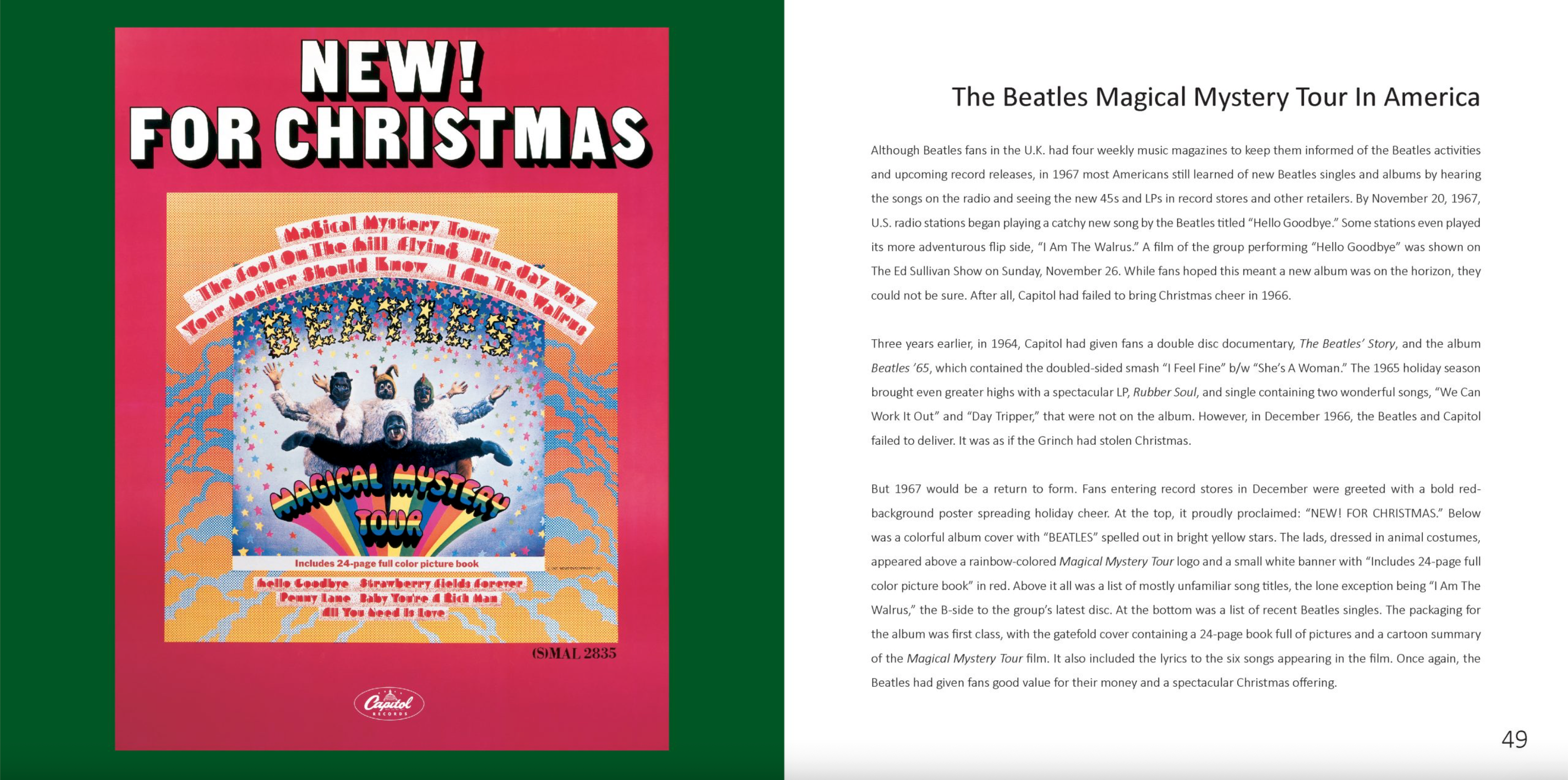 THE BEATLES MAGICAL MYSTERY TOUR AND YELLOW SUBMARINE BOOK