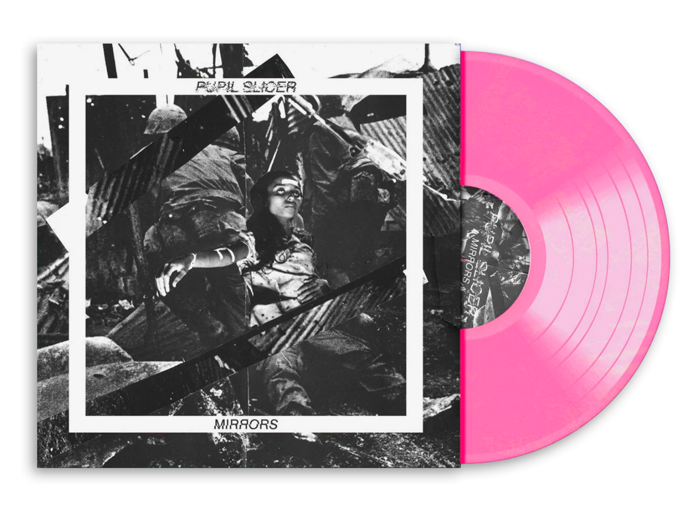 PUPIL SLICER 'MIRRORS' LP - TRANSPARENT PINK