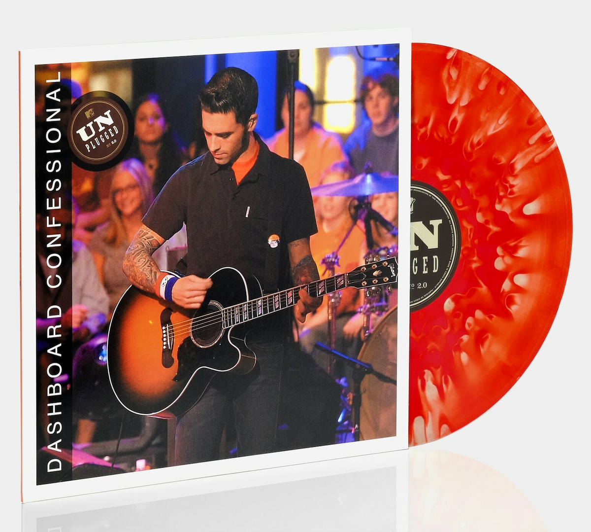 DASHBOARD CONFESSIONAL 'MTV UNPLUGGED 2.0' LP - CLOUDY RED/PEACH