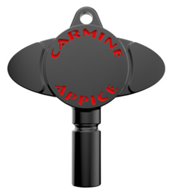 CARMINE APPICE COLLECTIBLE SIGNATURE DRUM KEY - BLACK