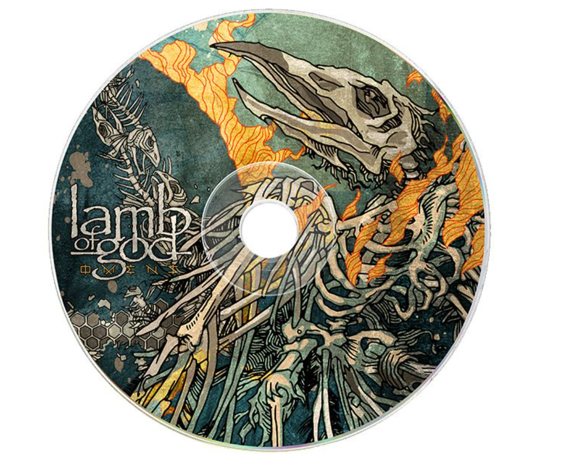 LAMB OF GOD 'OMENS' CD - EXCLUSIVE - LTD. 666 - PICTURE DISC