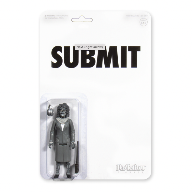 THEY LIVE REACTION FIGURE - FEMALE GHOUL - BLACK/WHITE