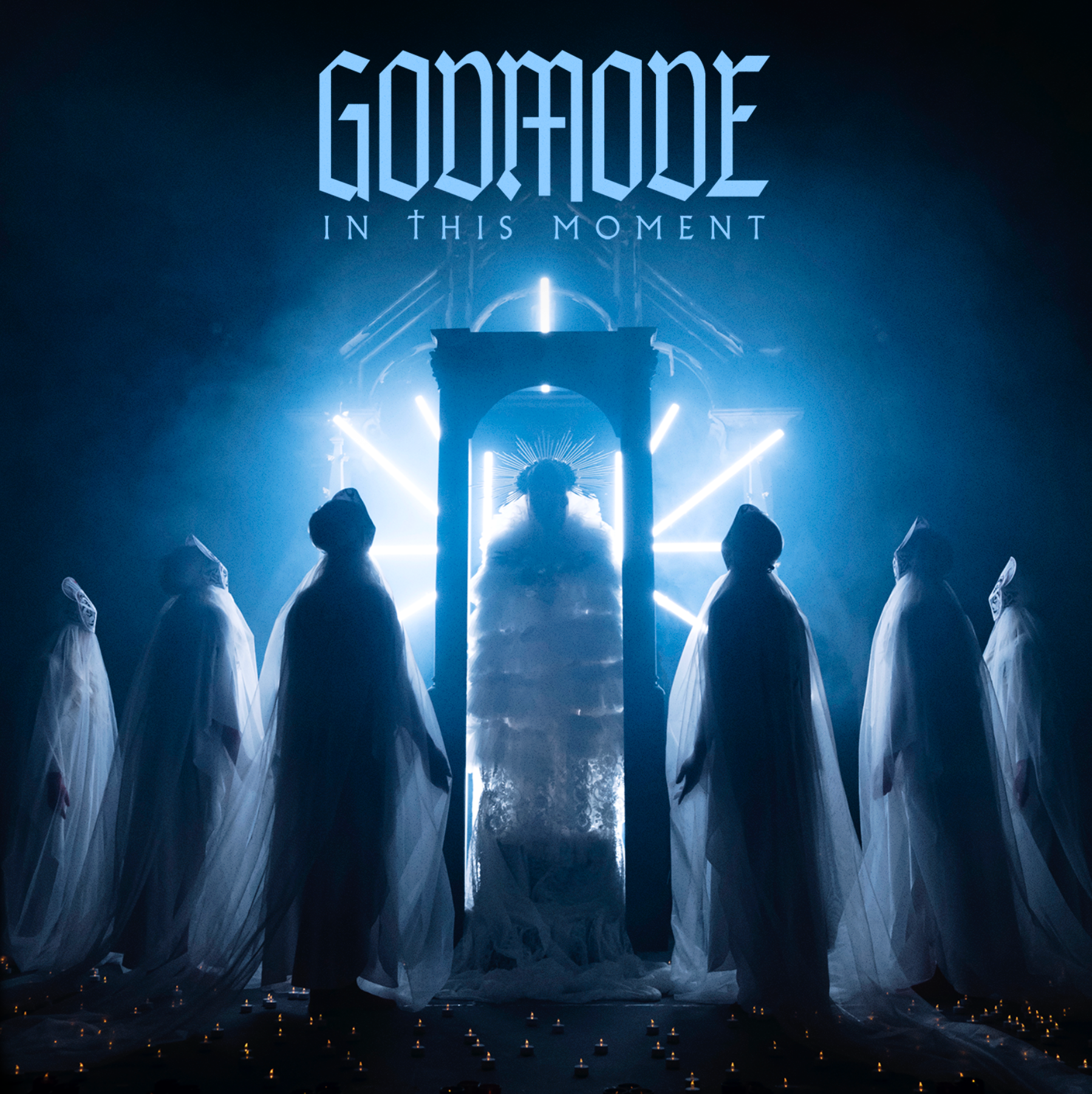 IN THIS MOMENT 'GODMODE' LP - OPAQUE/GALAXY/BLUE