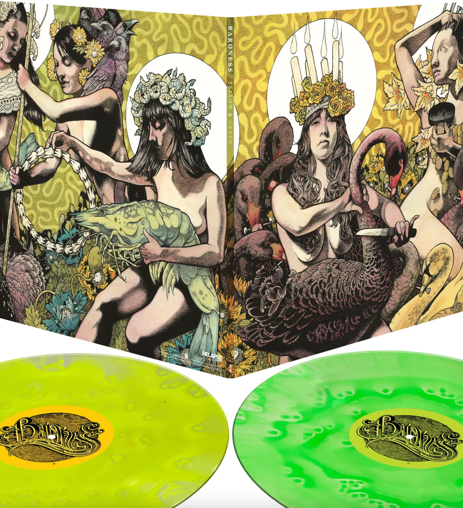BARONESS 'YELLOW & GREEN' 2LP - YELLOW/GREEN