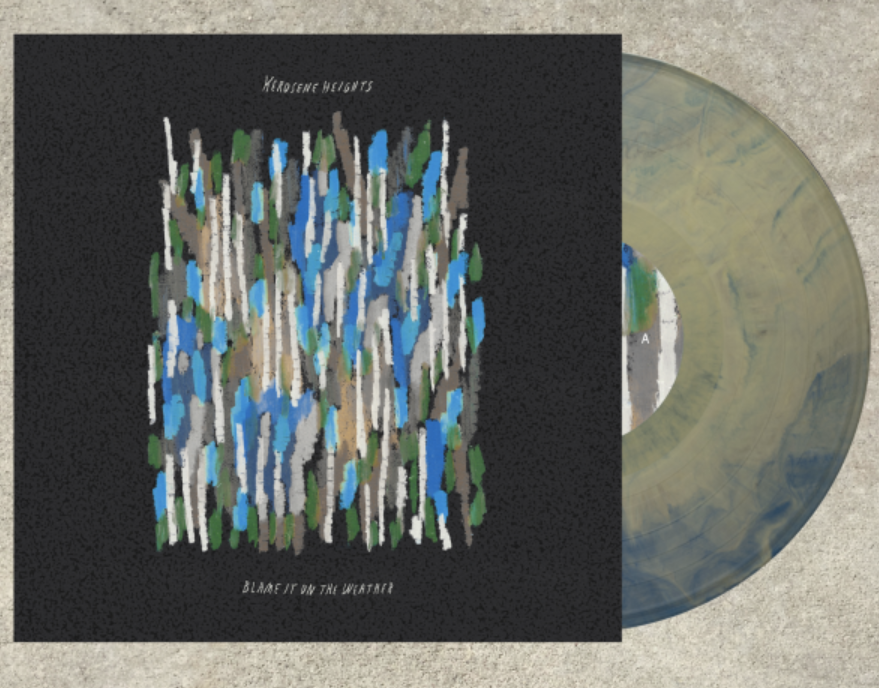 KEROSENE HEIGHTS 'BLAME IT ON THE WEATHER' LP - BONE BLUE SMASH