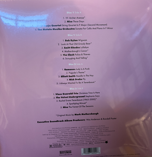 THE ROYAL TENENBAUMS SOUNDTRACK 2LP (Apple Red/Baby Pink Vinyl)