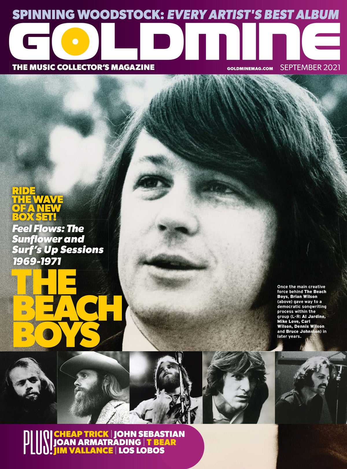 GOLDMINE MAGAZINE: SEPTEMBER 2021 ISSUE FEATURING THE BEACH BOYS