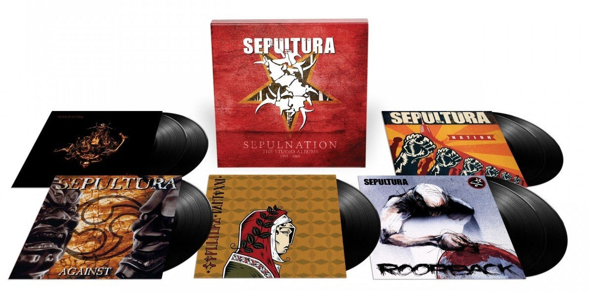 SEPULTURA 'SEPULNATION - THE STUDIO ALBUMS 1998 - 2009' 8LP BOXSET