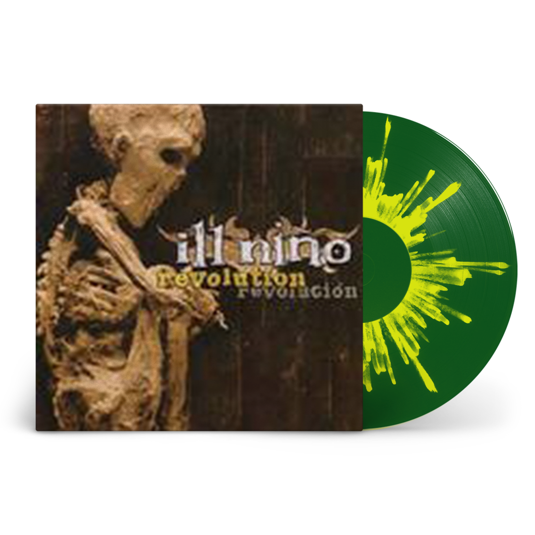 ILL NINO 'REVOLUTION REVOLUCION' LP - DARK GREEN/YELLOW/SPLATTER