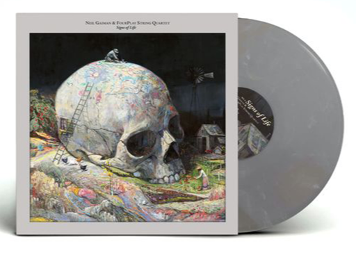 NEIL GAIMAN & FOURPLAY STRING QUARTET 'SIGNS OF LIFE' LP - SILVER FOX